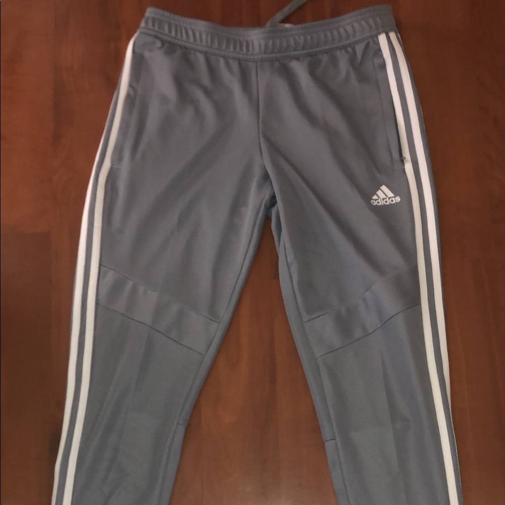 Grey adidas pants size small